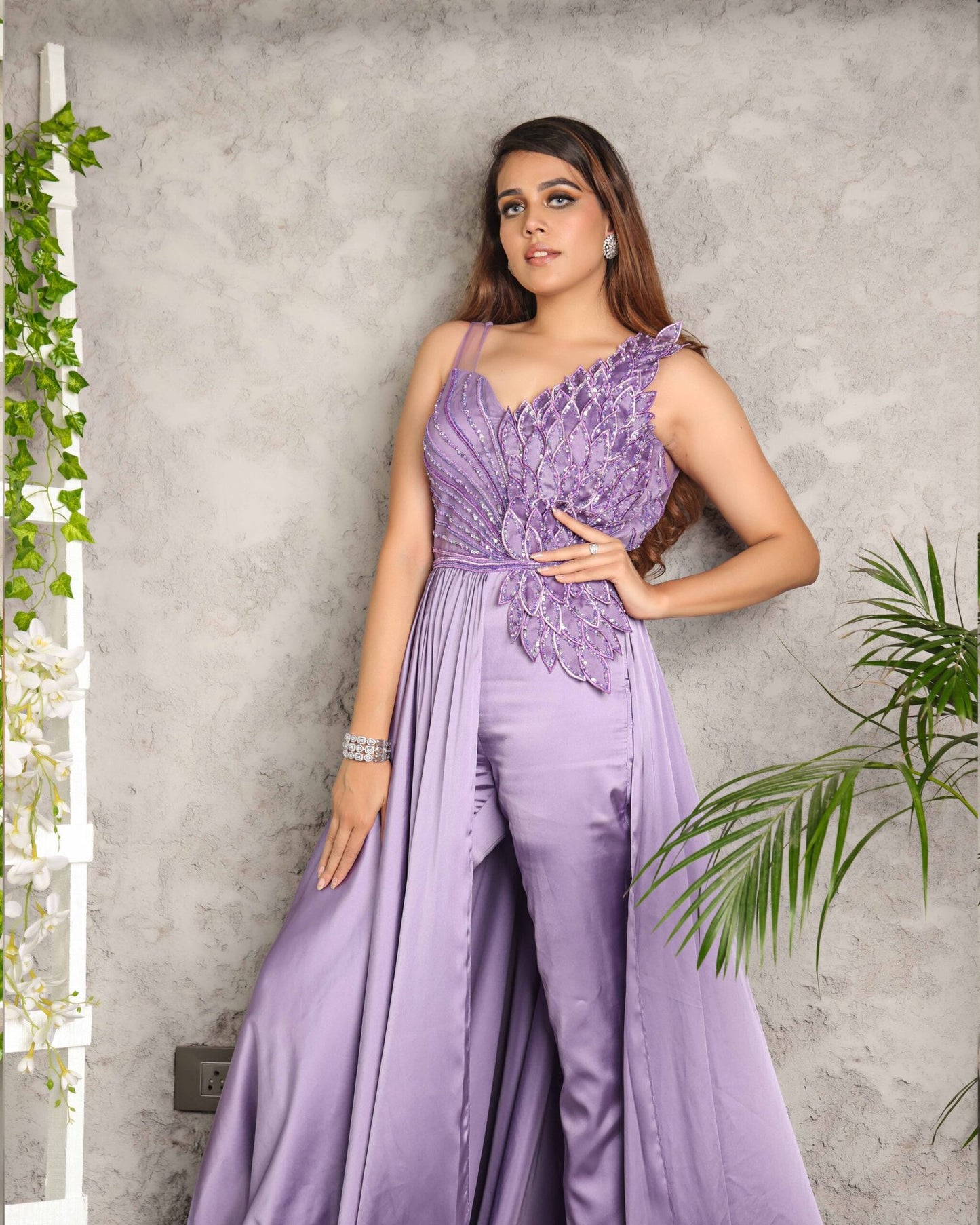 Lilac Leaf Jumpsuit