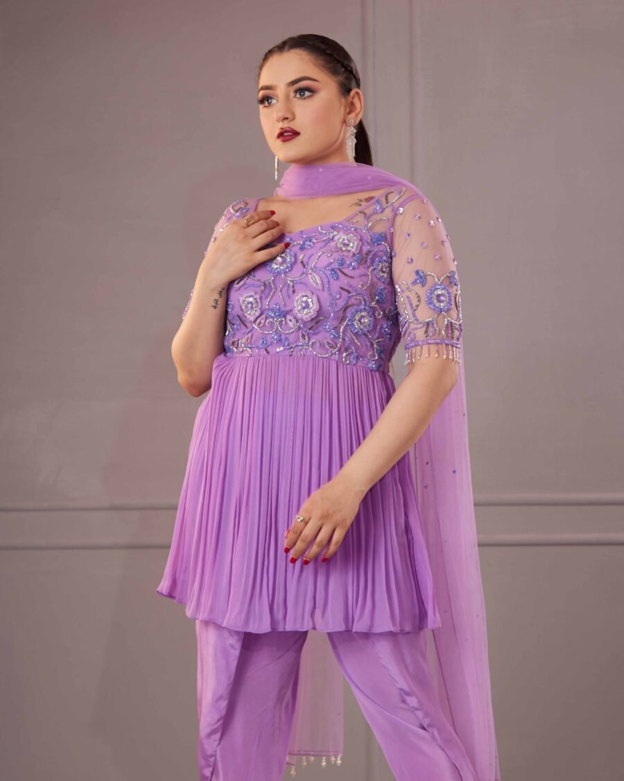 Lilac Top with Tulip Pants