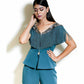Teal Green Fringes Coordset