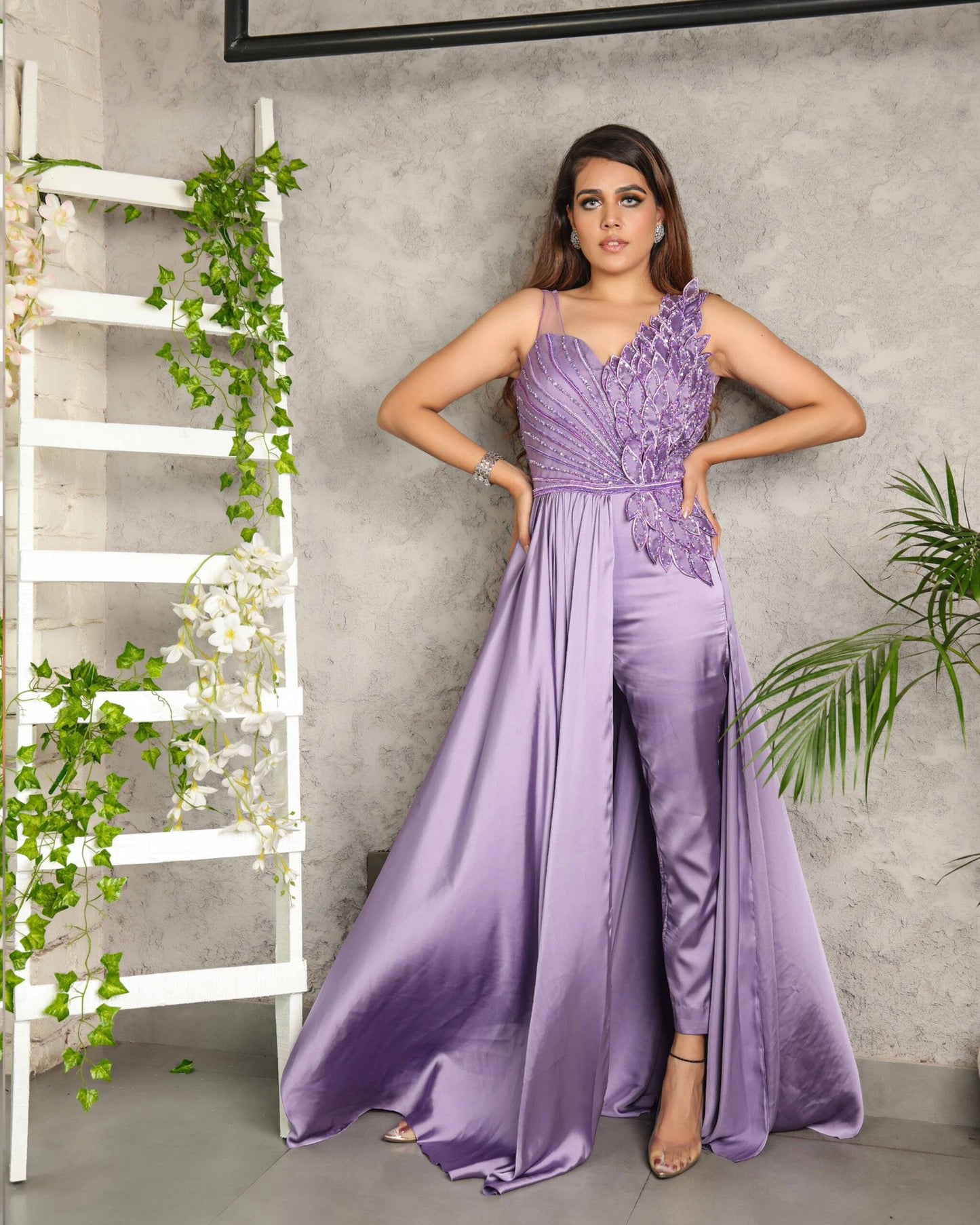 Lilac Leaf Jumpsuit