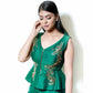 Emerald Green Peplum & Pants