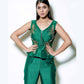 Emerald Green Peplum & Pants