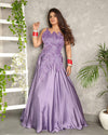 Lilac Leaf Gown