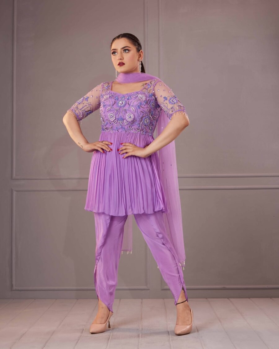 Lilac Top with Tulip Pants