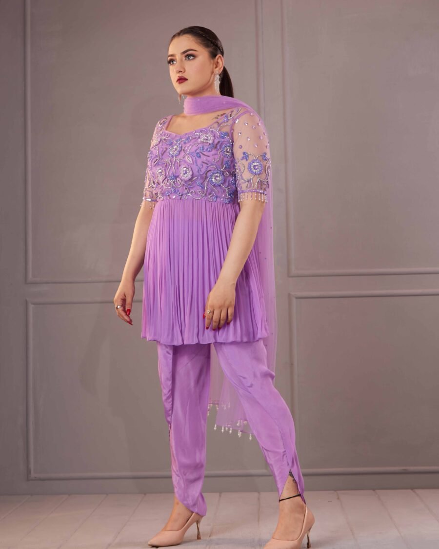 Lilac Top with Tulip Pants