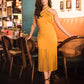 Mustard Halter Top & Skirt