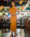 Mustard Halter Top & Skirt