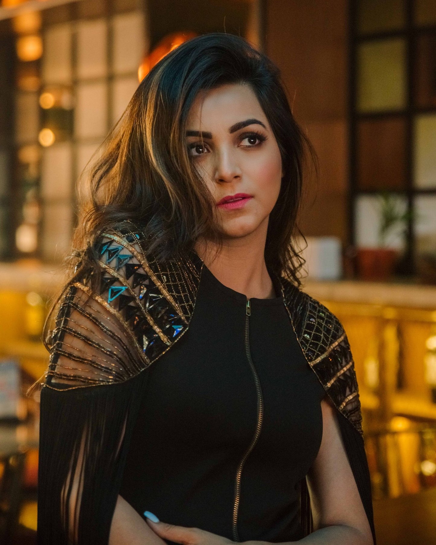 Black Fringe Dress