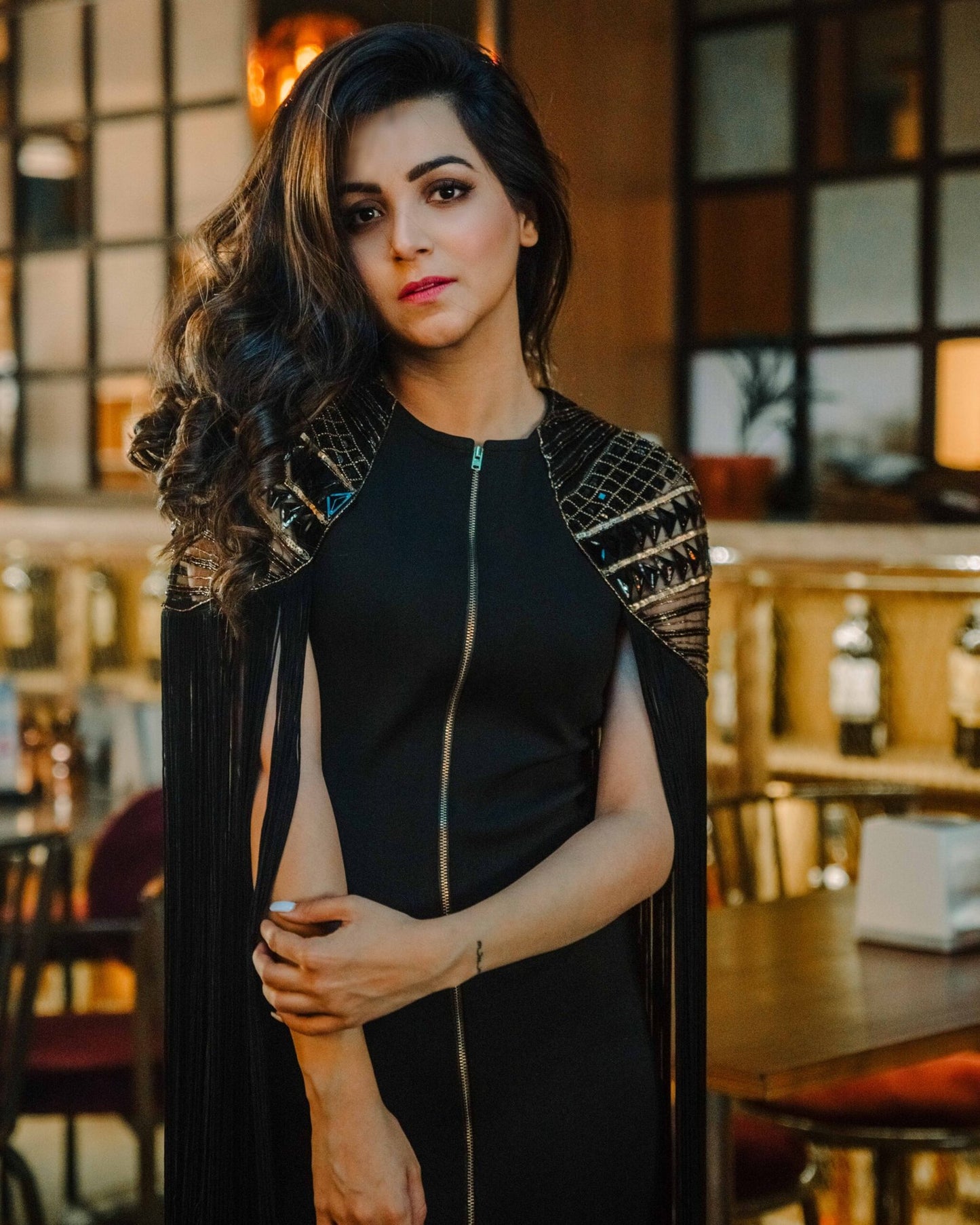 Black Fringe Dress