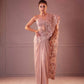 Champagne Cutwork Pala Saree