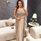 Greige drape saree