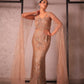 Bronze gold gown