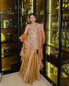 Gold mirror work garara