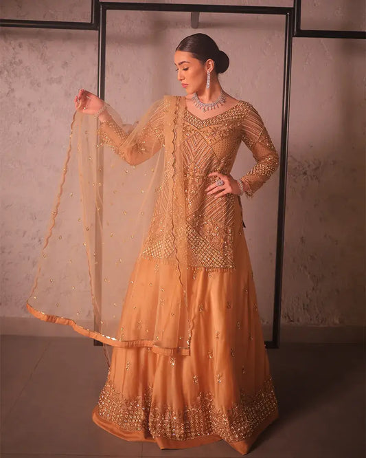 Gold lehenga