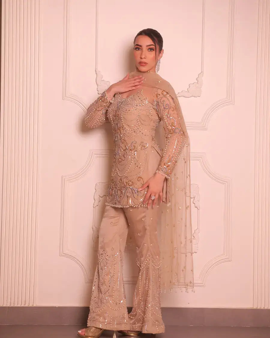 Ivory handwork outfit