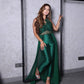 Green Draped Jumpsuit