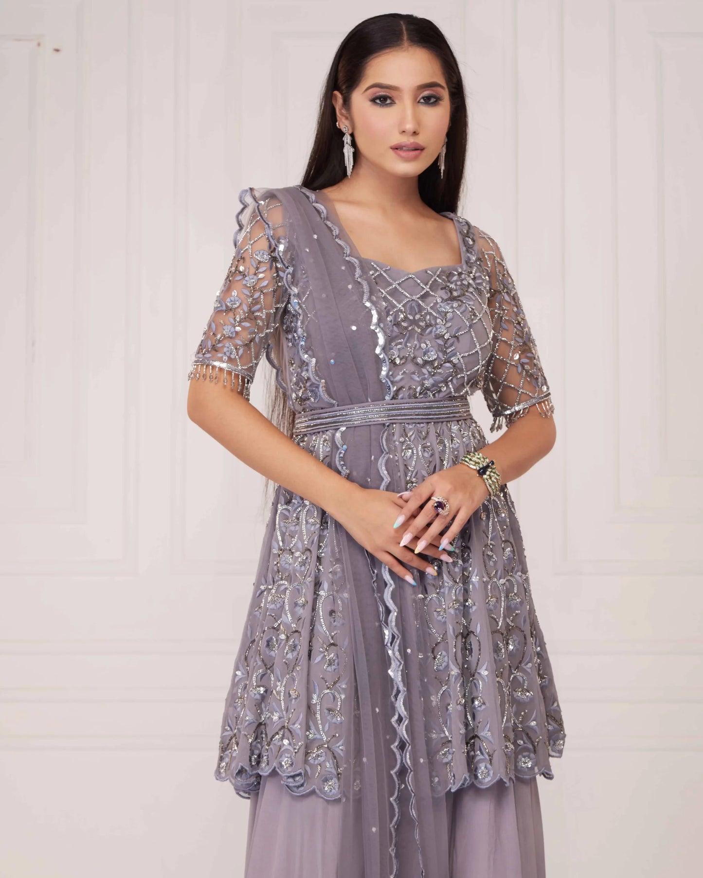 Grey Kali Sharara