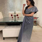 Grey One Shoulder Gown