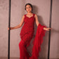 Red cutwork outfit