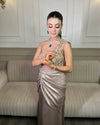 Mute gold drape outfit