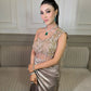 Mute gold drape outfit