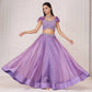Lilac Top And Organza Skirt