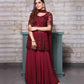 Maroon Sharara Set
