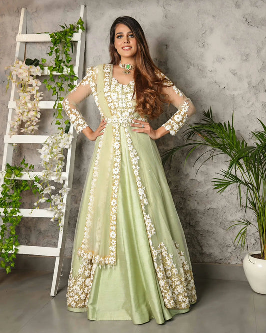 Mint Green Cape Outfit