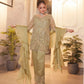 Mint Green Outfit With Organza Stole