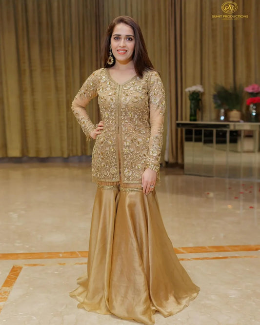 Gold Garara With Dupatta