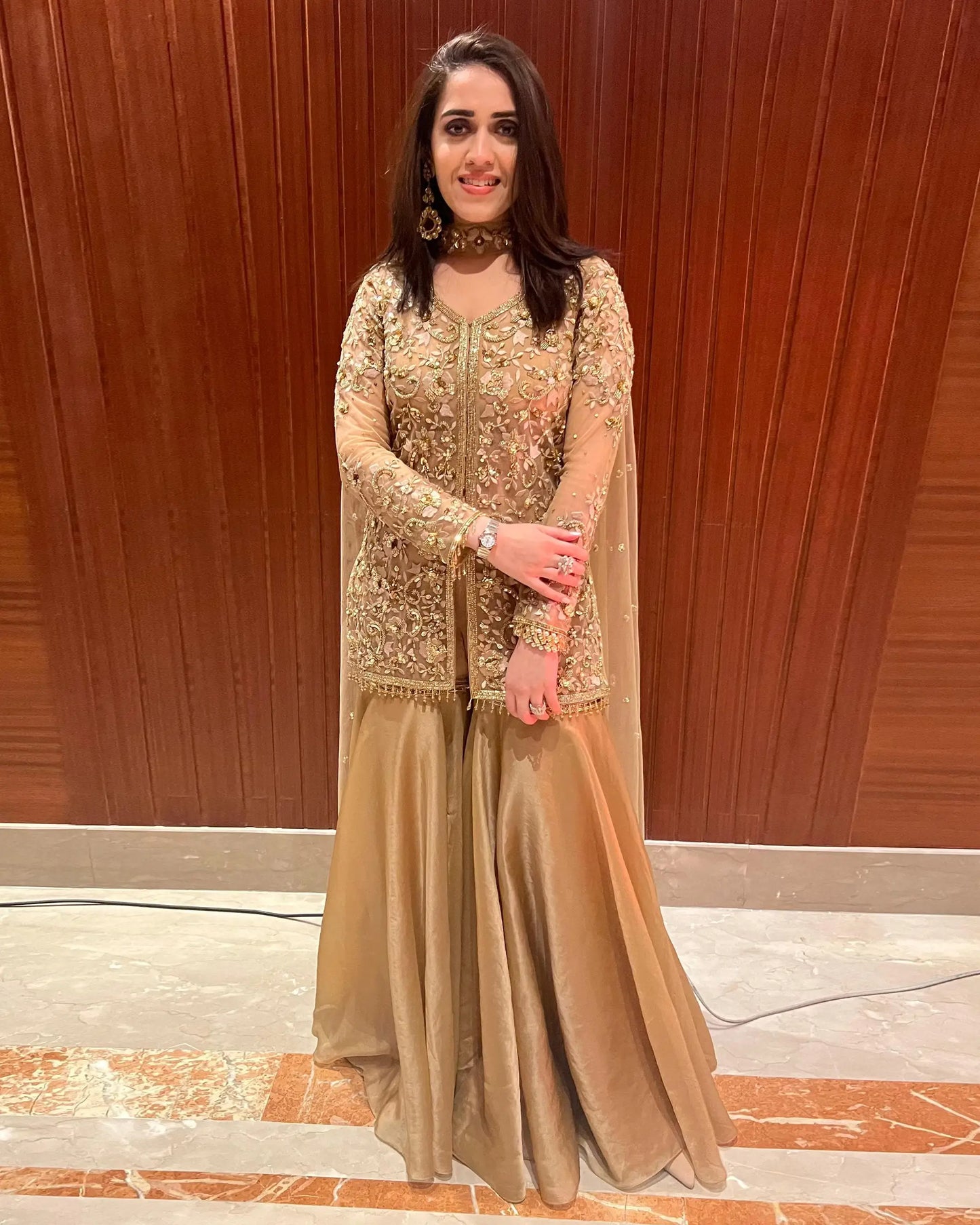 Gold Garara With Dupatta