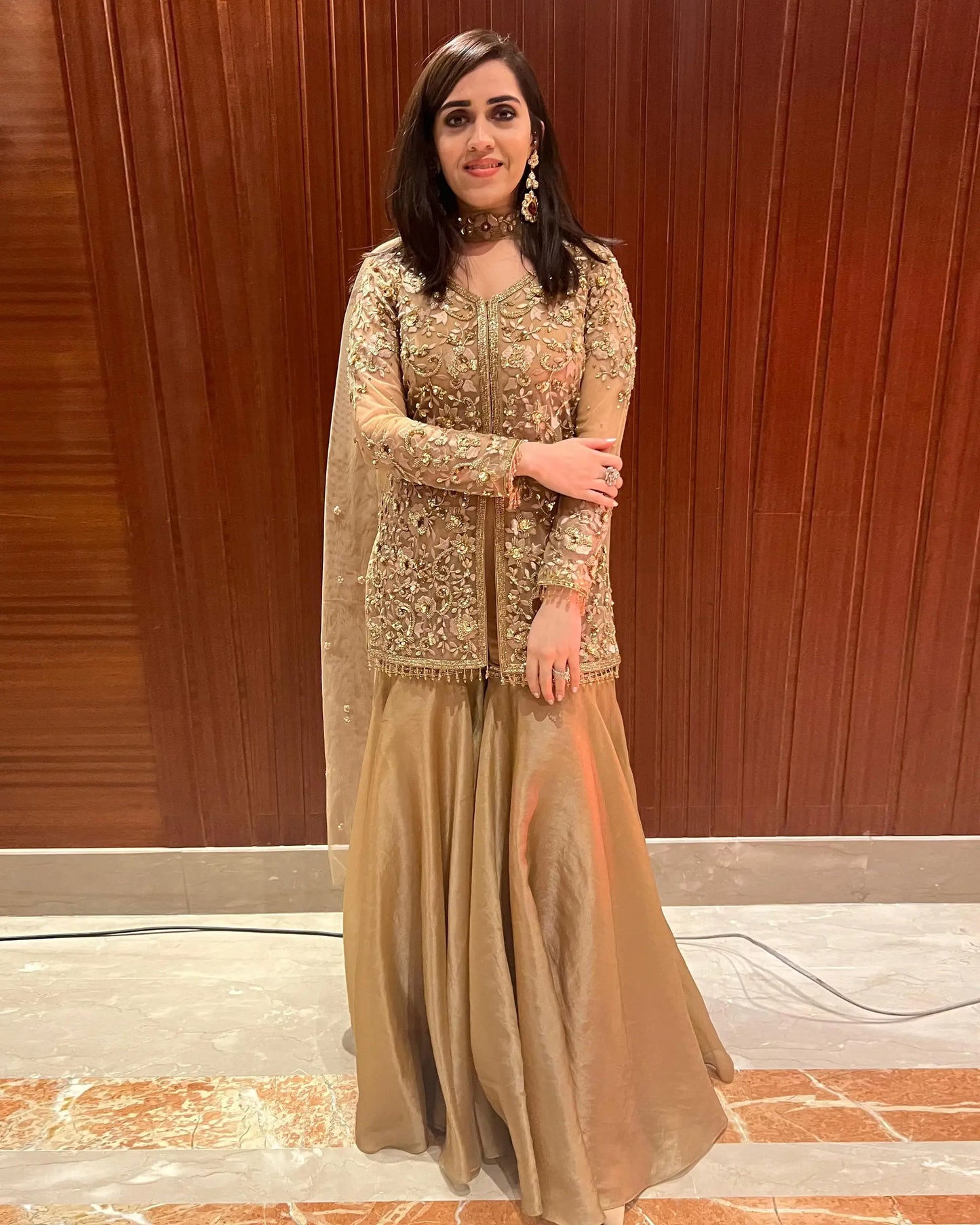 Gold Garara With Dupatta