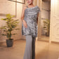 Grey Ruffle Coordset
