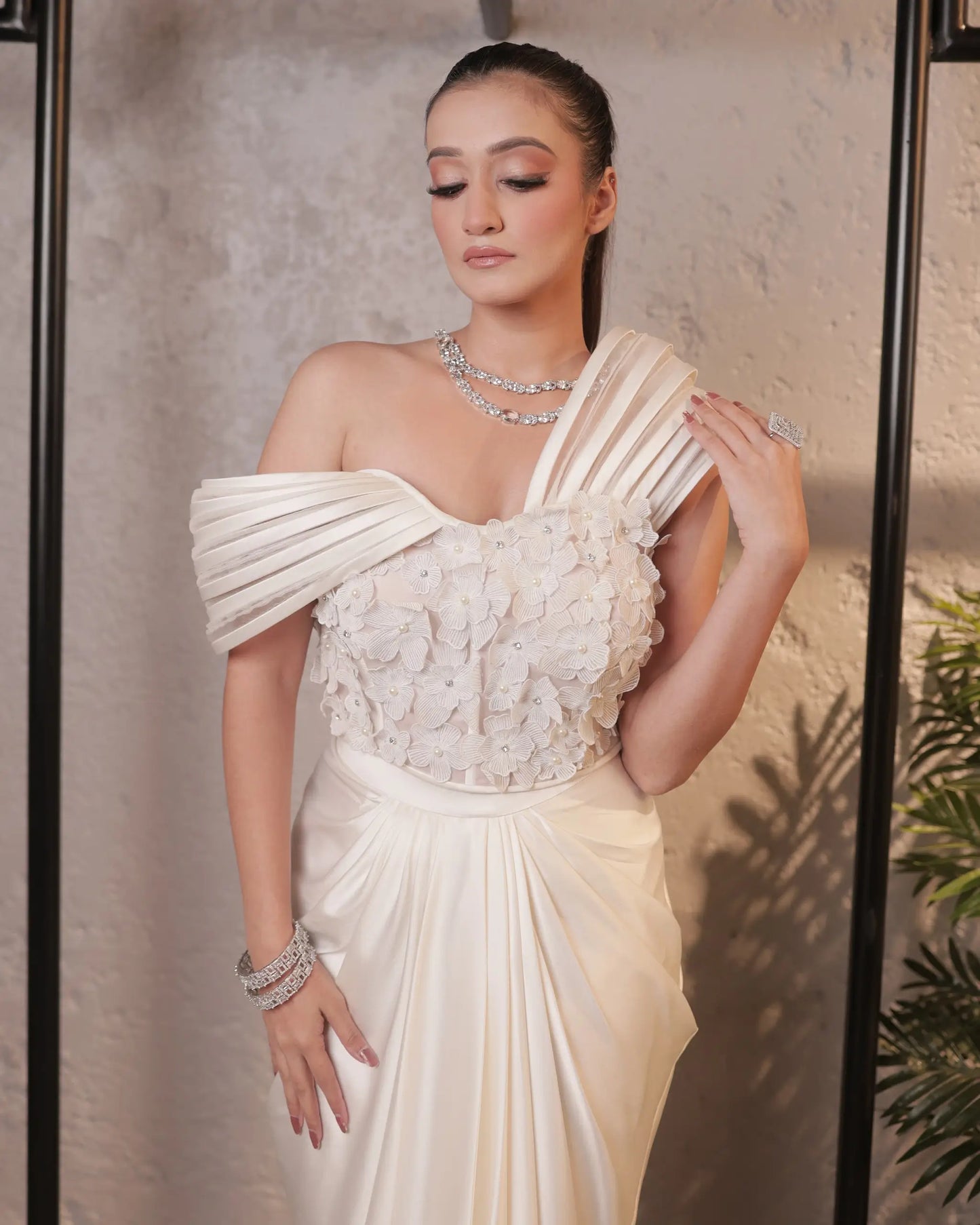 Ivory Top And Skirt