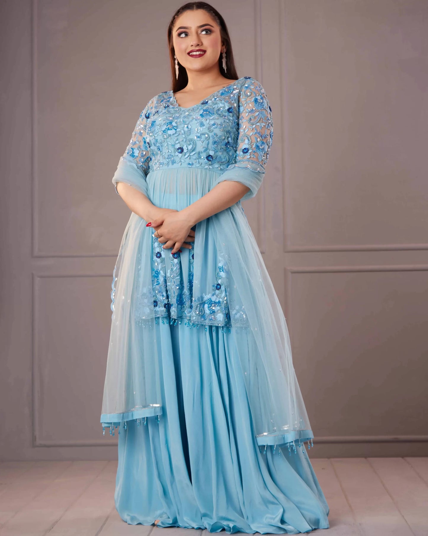 Powder Blue Sharara