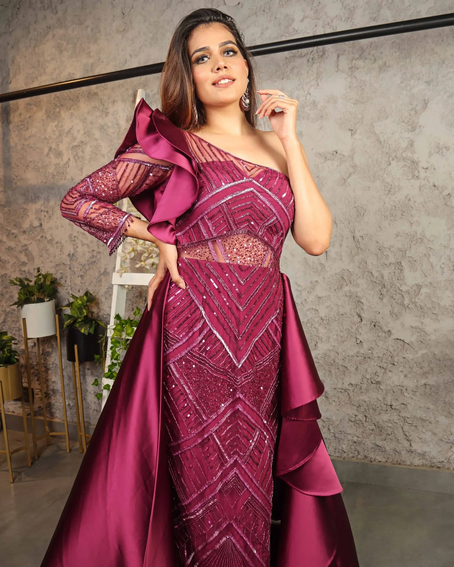 Wine Gown