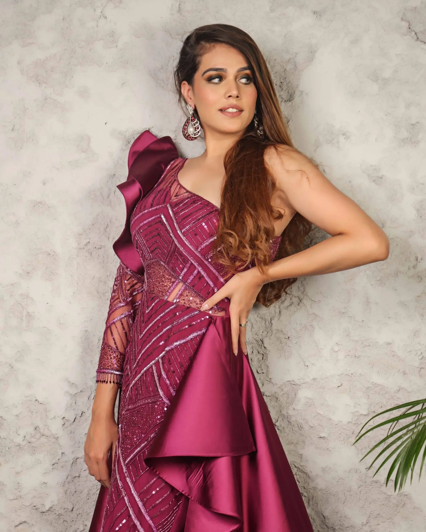 Wine Gown